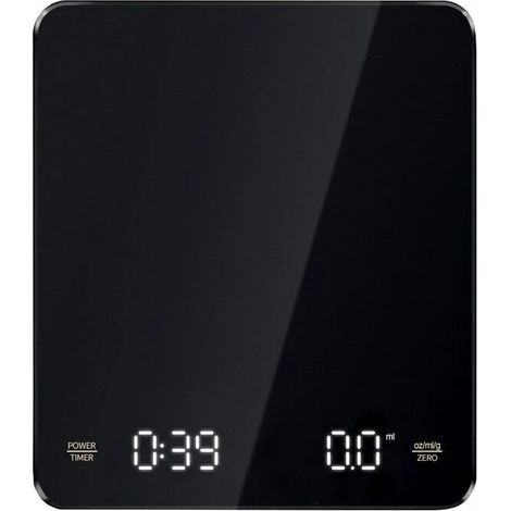 Balance de haute précision, 5 kg, écran LCD, rechargeable