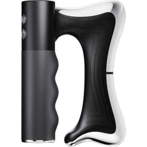 Coltello elettrico per fascia muscolare, massaggio ad alta vibrazione, temperatura regolabile, nero (1/2)