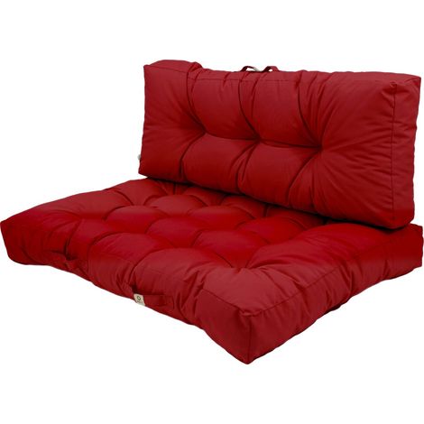 Lot de coussins pour palette 120x80 cm – Polyester Oxford déperlant – Anti-UV – Confort extérieur (1/5)