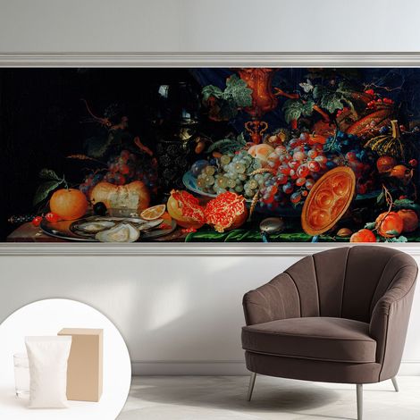 Papier peint avec colle pour décoration moderne de salon chambre à coucher cuisine et bureau Facile Abondance fruitée 250x104 cm (1/5)