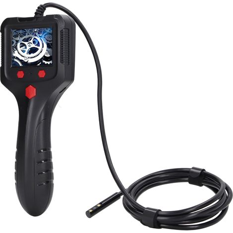 Endoscope industriel avec écran de 2,4 pouces, lentille étanche de 8 mm de diamètre, caméra endoscopique et éclairage intégré pour la réparation de canalisations automobiles, portée de 10 m / 32,8 pie (1/5)