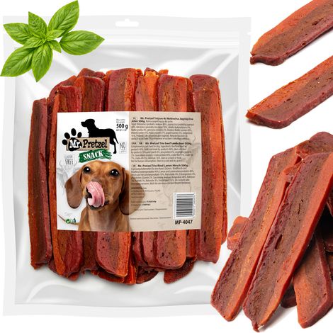 Friandises pour chiens triple saveur - Bœuf, agneau, cerf - Mr. Pretzel 500 g (1/5)