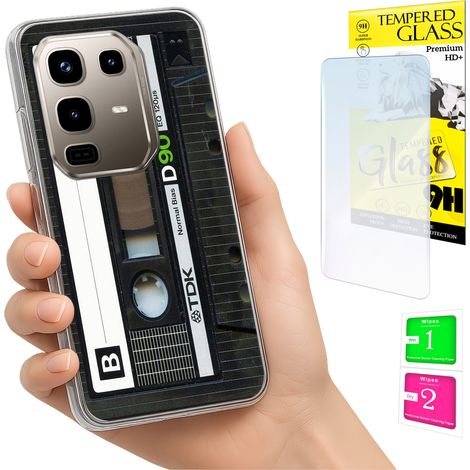 Étui pour Infinix Note 50 Pro 4G : coque arrière avec protection photo et verre trempé 9H. (1/5)
