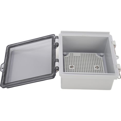 Boîtier de jonction électrique en ABS étanche IP67, 150 x 150 x 90 mm, pour usage extérieur. (1/5)