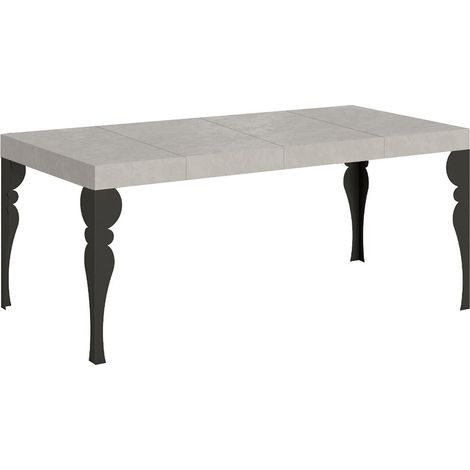 Tavolo allungabile 90/246x90 cm Paxon Premium cashmere gambe antracite (1/4)
