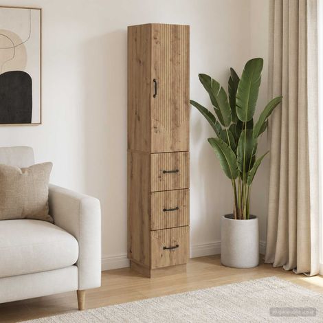 vidaXL Ensemble de Meubles 2 pc 33 x 34,5 x 87 cm Bois d'ingénierie (1/5)