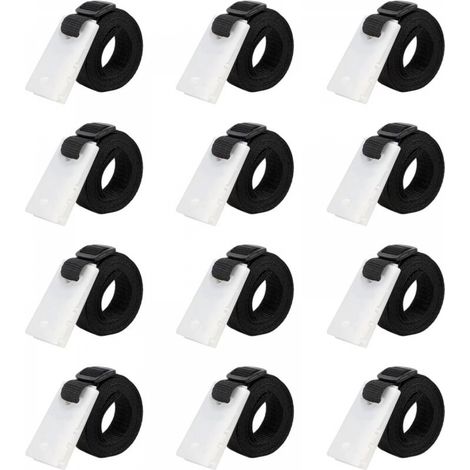 Set de 12 Sangles de Maintien, Fixation pour bâche Solaire de Piscine, Accessoires Enrouleur de Couverture Solaire (1/5)
