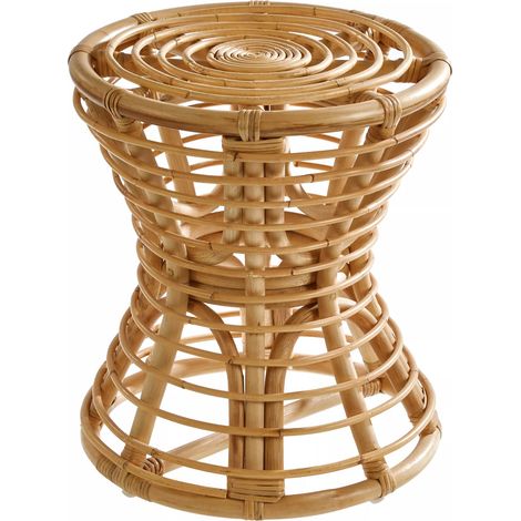 Premier Housewares Maka Natural Rattan Stool (1/3)