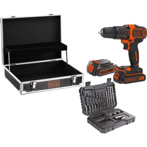 Black & Decker BDCHD18B2FC taladro atornillador batería negro (1/3)