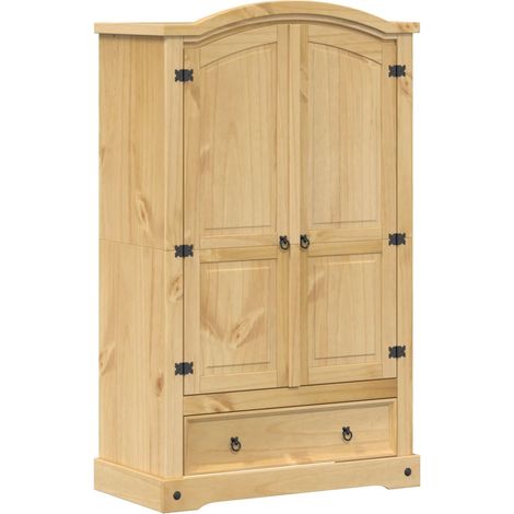 Armoire « Corona » 101 x 52 x 170 cm Bois massif Pin