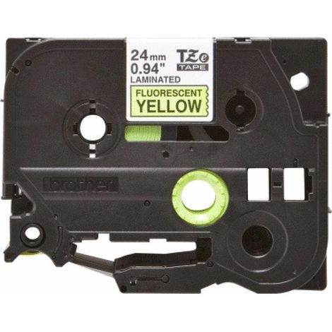 BROTHER Schriftbandkassette Brother P-touch TZe-C51 24 mm x 5 m (B x L) signalgelb schwarz (1/2)