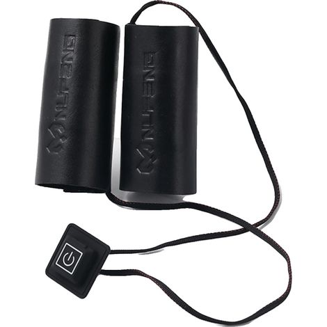 Puños calefactables para manillar de motocicleta, ajuste universal, temperatura regulable, color negro. (1/2)