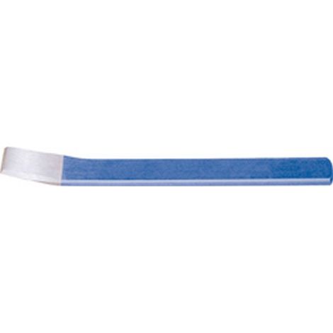 Cincel de ranurar para el trabajo de la piedra, DIN 7255, varilla óvala plana, Largo : 240 mm, Ancho de la hoja : 26 mm, Espesor de varilla 26 x 7 mm