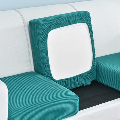 Housse De Coussin De Canapé - Velours Extensible - Protection Anti-Taches - Pour Canapé Fauteuil Banquette - Lot De 3 Pièces - Gris (1/2)