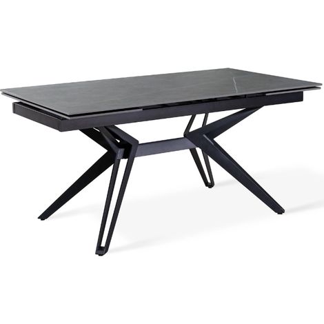 Iulius,  Tavolo allungabile con top in ceramica Marmo grigio (90cm X 160/240 cmcm H. 76cm)  Duzzle (1/5)