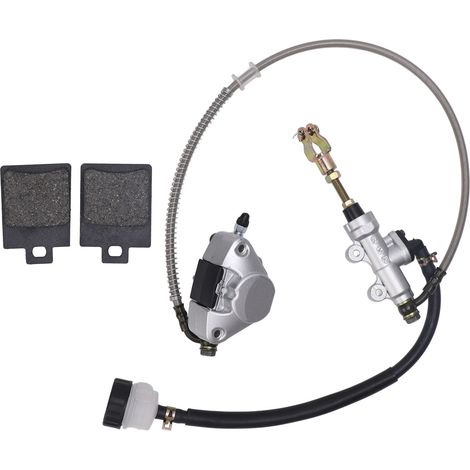 Ortviai Étrier de frein hydraulique arrière pour ATV 150cc/200cc/250cc – Assemblage cylindre maître + plaquettes (1/5)