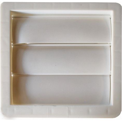 FPLUS rejilla ext.redonda-rectang 110 , Rejilla de plastico con ventanas para tubo de 100 diametro. y de tubo rectangular de 110x55