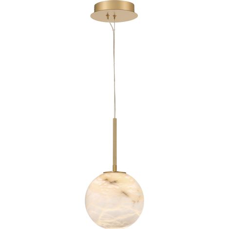 Sospensione KEPLER oro alabastro sfera Ø20 LED 10W Quintiesse (1/5)