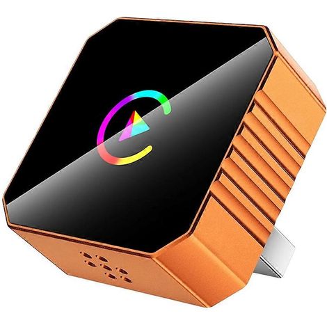 Adaptateur CarPlay sans fil 2-en-1, boîtier intelligent Android Auto avec IA, Wi-Fi et Bluetooth 5.0+, commande vocale et connexion filaire. (1/5)