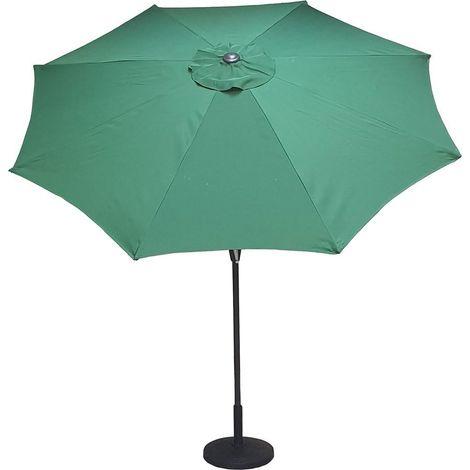 Signature Weave 2.5m Round Table Parasol Sun Shade Umbrella Green Canopy