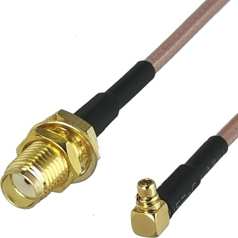 Câble RG316 de 50 cm avec connecteur MMCX RA et prise SMA (1/2)