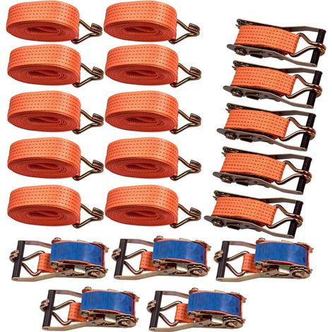 10 x 5000kg 6m 5tone Profi Spanngurte 2tlg. Zurrgurte Ratschengurte Gurt 5T10x 5000kg 6m 5tone Profi Spanngurte 2 teilig Zurrgurte Ratschengurte Gurte 5t (1/5)