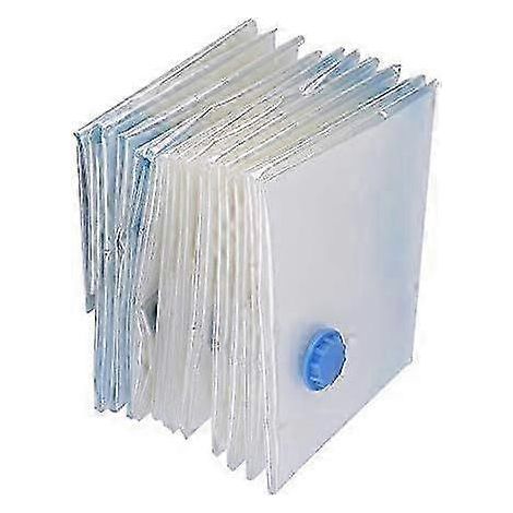 Lot de 10 sacs de rangement sous vide transparents et réutilisables de 70 x 50 cm, gain de place pour les vêtements et la maison-AquaForge (1/4)