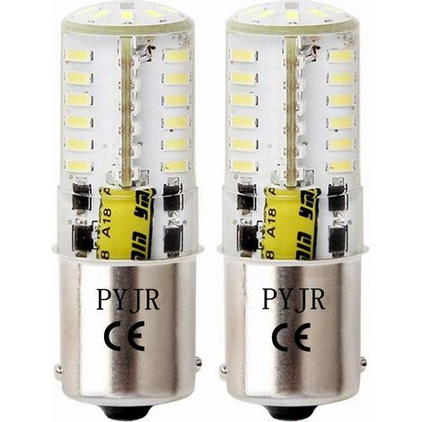 BA15S 1156 Led Bulb P21w 12V 5W Cool White 6000K 500lm Reverse Light, Rear Lights, Brake Lamp RV, Boat etc. (Pack of 2) (1/5)