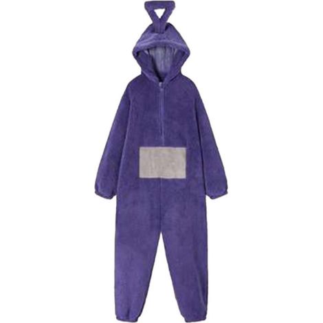 Manteau et imperméable pour chien,Adult Teletubbies Pyjamas Winter Costumes Onesies Cosplay Pajamas Noël Sleepwear Jumpsuit Halloween Animal Jumpsuit--Violet,L (1/5)