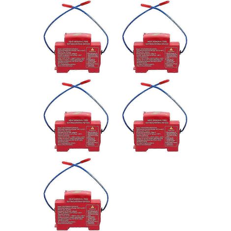 Boîtier de distribution à 5 compartiments moteur, dispositif d'extinction d'incendie adhésif sur rail DIN, conception à double ligne (1/5)