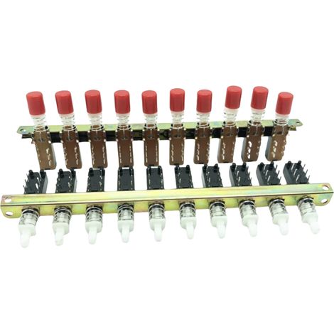 Interrupteur à clé à verrouillage multipositions 6/12/18/24 broches, rangée de 10 unités - câble de 1,8 m (sans chapeau)