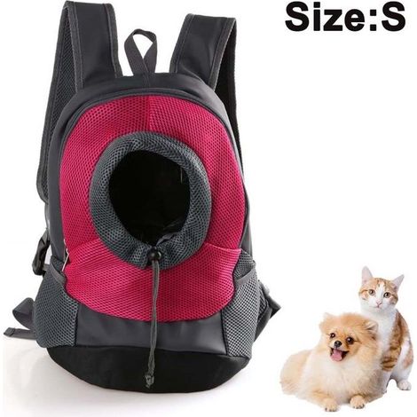 Bequemer Tragerucksack, Vordertasche für Welpen mit atmungsaktivem Design und gepolsterten Schultergurten für Wanderungen und Reisen (1/5)