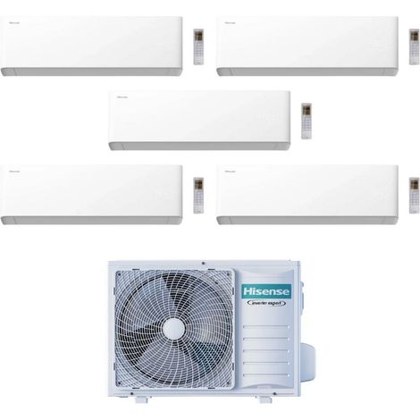 Hisense Climatizzatore UNI HB Penta Split 7+7+7+7+7 con 5AMW105U4RQC Inverter Wi-Fi R-32 Classe A++