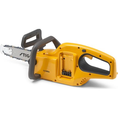 STIGA CS 100e Motosega A Batteria, 20 V, 25 cm, 700 W – Freno Inerziale, Tensionamento Rapido Catena – Giardinaggio Domestico, Batt. Non Incl. (1/5)
