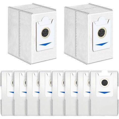 FENOPLASTICAFOREHILL 10 Pack Sacs Poussire aspirateur pour Ecovacs T30S/T30S PRO/X5 Omni/Deebot X2 Omni,Antibactriens,10 Pices Pices de Rechange pour Sacs Poussire Haute Capacit 3L (1/5)