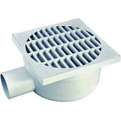 Chiusino sifonato in pp con scarico laterale : Dimensione - cm 25x25 e scarico Ø63