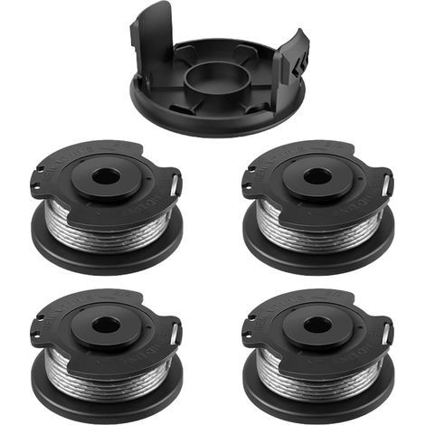 4 Bobine Rechange pour Coupe Bordure,Pour Bosch ART 23 SL/ART 26 SL/ART 2300/ART 23-28/ART EASY(F016800569/F016800385),avec 1 pièce Couvercle(F016F04557) (1/5)