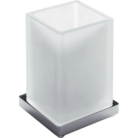COLOMBO DESIGN Look porta bicchiere appoggio satinato cromato codice prod: B16410BM-VAN (1/2)