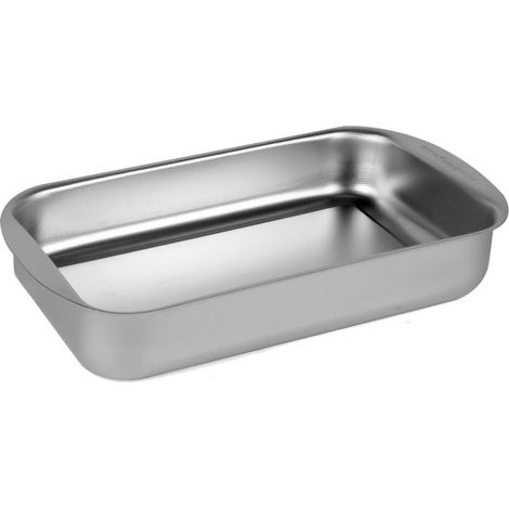 Frabosk, Forno mania, teglia cm 40X35 in acciaio 18/10 antiaderente senza teflon