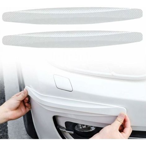 Weiße Auto-Stoßstangenstreifen, Stoßstangengummistreifen, Stoßstangenschutz, Antikollisionsgummi, Antikollisionsgummistreifen, Antikollisionsstoßstange FLITI (1/4)