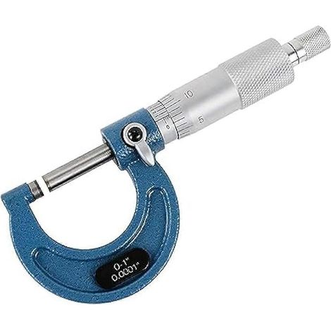 Micromètre d'extérieur, micromètre de précision pour machiniste 0-1 pouce, jeu de micromètres gradués à 0,0001 pouce, outil de précision pour machiniste (1/4)
