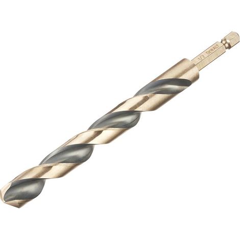 Dewalt DT20619-QZ BLACK&GOLD Hex HSS-G Drill Bit 13.0mm DEWDT20619QZ (1/3)