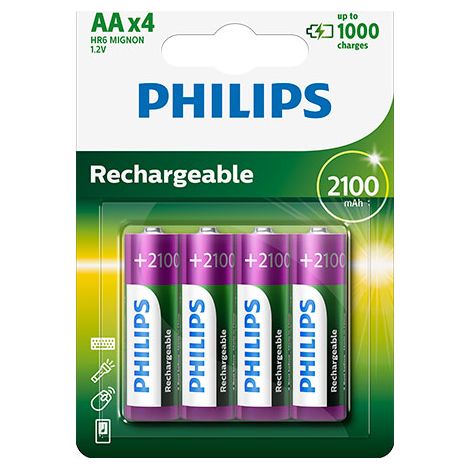 BATERIA R6 NI-MH 2.100MAH BLISTER X4 PHI