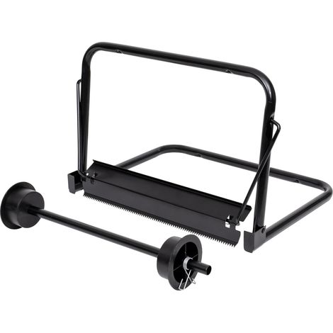 STIER Putzpapier-Rollen Wandhalter, LxH 440x300mm, mit robuster Abreißschiene, galvanisiertes Stahlrohrgestell (1/5)