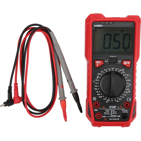 UA890D+ Tragbares Digitalmultimeter für elektrische Prüfungen von Spannung, Strom und Widerstand