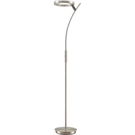 Lindby – Lampadaire LED métal gris 180 cm – Intensité variable avec variateur intégré – Éclairage moderne pour salon et salle à manger (1/5)