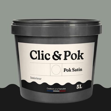 Peinture - POK - SATIN - Taupe Chocolatée - 10L - Satiné - Acrylique