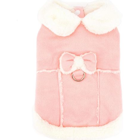 Manteau pour chien - Vêtements pour chien - Vestes d'hiver pour chien - Manteau pour chien - Gilet pour chien - Gilet pour petit chien et chat - Avec nœud papillon - Chaud - Coupe-vent - Pour l'intéri (1/5)
