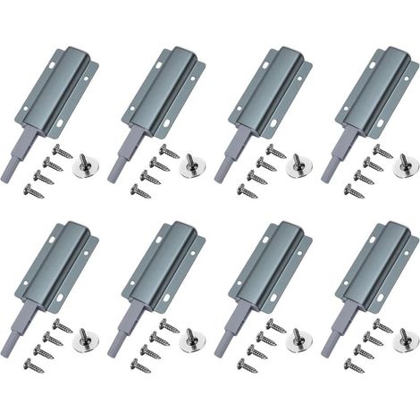 Loquets de placard à ouverture par pression, lot de 8 (1/5)