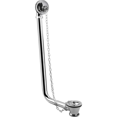 Bayswater Exposed Bath Waste with Grilled Overflow - Chrome (1/2)